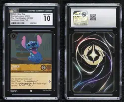 2023 Disney Lorcana The First Chapter 1 Foil Stitch - New Dog CGC 10 Gem Mint - Image 3