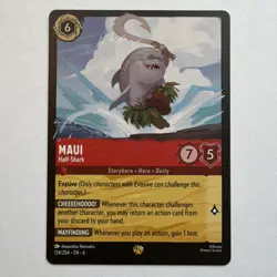 Disney Lorcana Maui - Half-Shark Legendary 124/204 Azurite Sea - Image 1