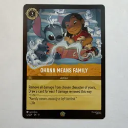Lorcana Ohana Means Family 32/204 Stitch Lilo Winterspell - Image 1
