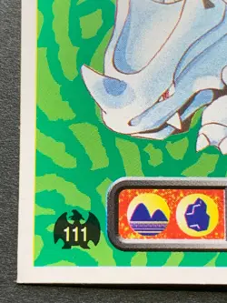 Rhyhorn 111 Pokemon Sticker Seal Japanese Amada 1996 NINTENDO VERY RARE - Image 5