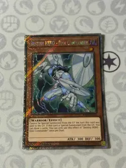 Destiny HERO - Disk Commander - RA03-EN176 - Platinum Secret Rare (NM) - Yugioh - Image 1
