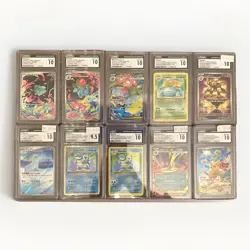 Pokemon CGC Graded Lot of 10 Slabs Cards English JPN Venusaur Blastoise Gengar - Image 1