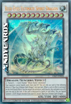 BLUE-EYES ULTIMATE SPIRIT DRAGON • Ultra R Emblema • 25LP EN020 • Lim • Yugioh! - Image 1