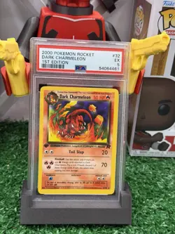 Pokemon Card 2000 Rocket 1st Edition DARK CHARMELEON 32/82 PSA 5 - Image 1