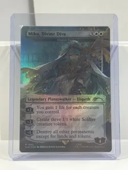 Miku, Divine Diva - Elspeth Tirel (Rainbow Foil) Secret Lair Drop Foil - Image 1