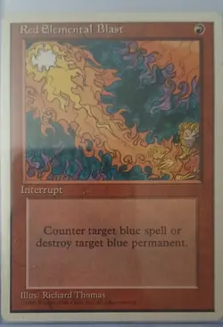 Red Elemental Blast MTG Core Set 4th Edition Regular - Image 1