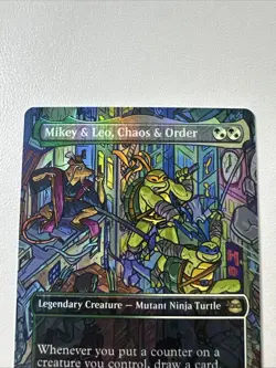 Mikey & Leo, Chaos & Order (Borderless) Teenage Mutant Ninja Turtles Foil - Image 3