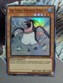 Yugioh The Great Emperor Penguin Super Rare OP17-EN005 Near Mint - Image 1