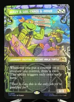 Magic: The Gathering – Mikey & Leo, Chaos & Order (Showcase) – #247 - TMNT - Image 1