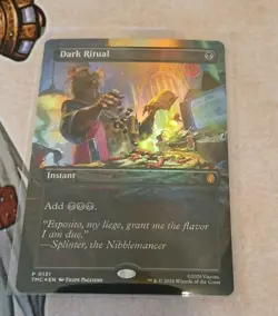 Dark Ritual Borderless FOIL Teenage Mutant Ninja Turtles MTG MINT🔥🔥 - Image 1