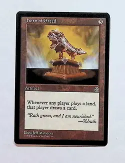 MTG - Magic The Gathering - Horn of Greed - Stronghold - NP/NM! - Image 1