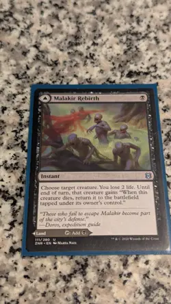 Magic: The Gathering Malakir Rebirth Zendikar Rising Uncommon Black Instant - Image 1