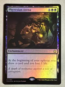 MTG / Phyrexian Arena / FDN / #180 / FOIL / Rare / NM - Image 1