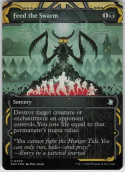 MTG Feed the Swarm Foil NM Secrets of Strixhaven: Mystical Archive Magic 29 - Image 1