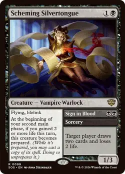 4x MTG Scheming Silvertongue, NM-Mint, English Secrets of Strixhaven - Image 1