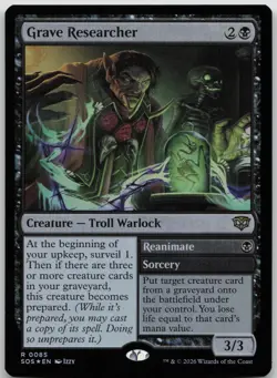 Grave Researcher Foil Secrets of Strixhaven 85 NM R - Image 1