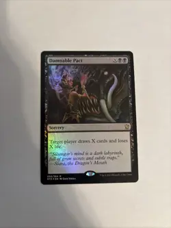 Damnable Pact - Dragons of Tarkir - MTG - Foil Rare - MP/LP - Image 1