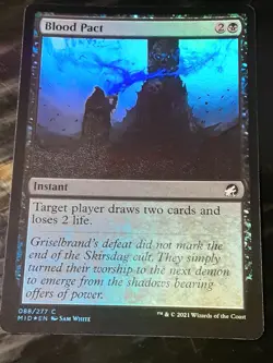 Blood Pact FOIL , Innistrad Midnight Hunt , NM ,MTG,FREE SHIPPING - Image 1