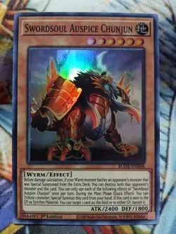 Yugioh Swordsoul Auspice Chunjun Super Rare BODE-EN006 1st Ed Near Mint - Image 1