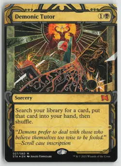 Demonic Tutor (Foil Etched) LP Foil 27 Strixhaven: Mystical Archives MTG - Image 1