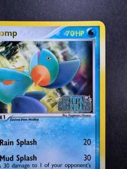2006 Pokemon Marshtomp Reverse Holo 24/100 EX Crystal Guardians STAMPED - Image 3