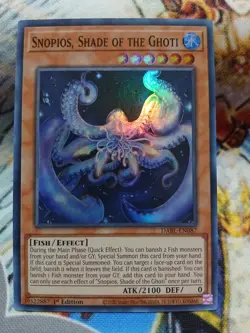 Yugioh Snopios, Shade of the Ghoti Super Rare DABL-EN087 1st Ed Near Mint - Image 1