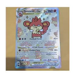 Pokemon Simisear VSTAR Ultra Rare Holo GG37/GG70 Crown Zenith Galarian Gallery - Image 1