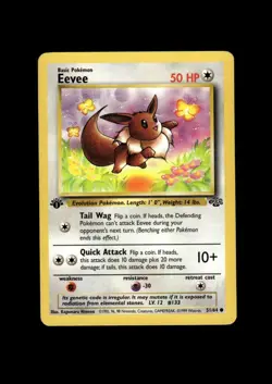 1999 Pokemon Jungle 1st Ed: # 51 EeVee NR-MINT - Image 1