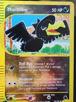 Pokemon TCG Murkrow Reverse Holo 79/144 Skyridge 2003 Wotc Vintage Card Game - Image 5
