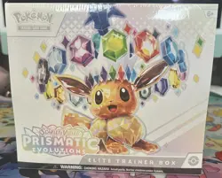 Pokemon TCG Prismatic Evolutions ETB Scarlet Violet Sealed with Small Ding - Image 1