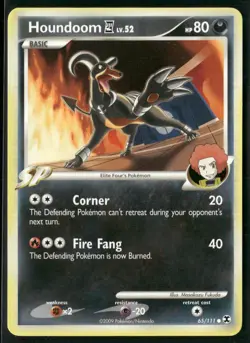 Houndoom E4 65/111 Common Rising Rivals Pokemon Lightly Played - Image 1