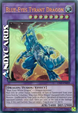 BLUE-EYES TYRANT DRAGON • Ultra R Emblema • 25LP EN019 • Lim • Yugioh! ANDYCARDS - Image 1