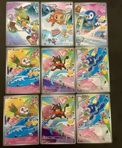 Pokemon TCG First Partner Illustration Series 1 Sinnoh And Alola - Lot of 3 sets - Image 1