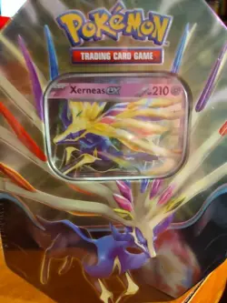 Pokemon Azure Legends Xerneas ex Tin - FACTORY SEALED 2 tins - Image 2