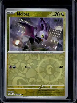 2024 Pokemon Paldean Fates Noibat Reverse Holo #068/091 - Image 1