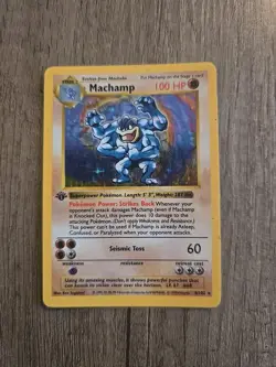 Pokemon TCG Machamp Base Set 8/102 Holo Unlimited Holo Rare - Image 1