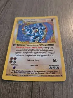 Pokemon TCG Machamp Base Set 8/102 Holo Unlimited Holo Rare - Image 2