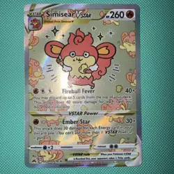 Simisear VSTAR GG37/GG70 Pokemon Crown Zenith Galarian Gallery VSTAR Rare - Image 1