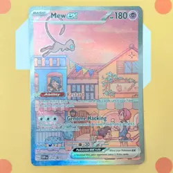 Pokemon Mew ex 053 Full Art Holo Promo EX 180 HP Scarlet & Violet SVP - Image 1