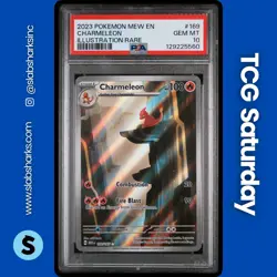 2023 POKEMON SV 151 #169/165 CHARMELEON ILLUSTRATION RARE PSA 10 - Image 1