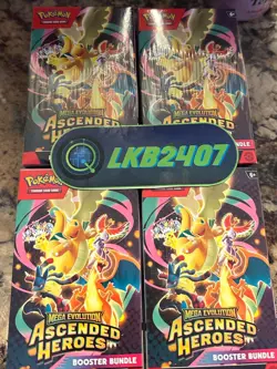 Pokemon TCG Ascended Heroes Booster Bundles X4 4X Lot 4 Factory Sealed In Hand - Image 1