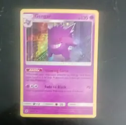 Pokemon Holo Rare Gengar Ability Sm-Crimson Invasion 38/111 Stage 2 130 HP - Image 1