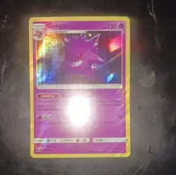 Pokemon Holo Rare Gengar Ability Sm-Crimson Invasion 38/111 Stage 2 130 HP - Image 2