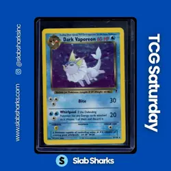 2002 POKEMON LEGENDARY COLLECTION #9/110 DARK VAPOREON HOLO RARE - Image 1