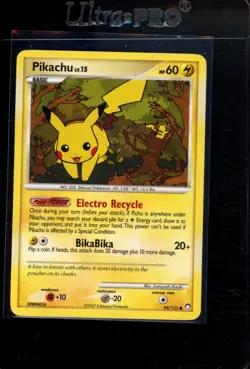 2007 POKEMON DIAMOND & PEARL MYSTERIOUS TREASURES #94/123 PIKACHU - Image 1