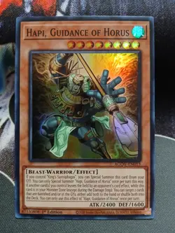 Yugioh Hapi, Guidance of Horus Super Rare AGOV-EN013 1st Ed Near Mint - Image 1