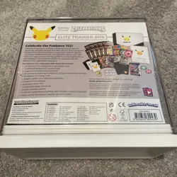 Pokemon TCG: 25th Anniversary Celebrations ETB Sealed In Acrylic Case 820650809439 - Image 2