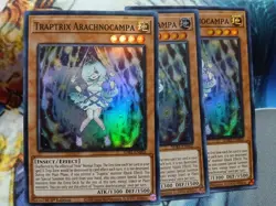 Yugioh Traptrix Arachnocampa X3 Super Rare SDBT-EN002 1st Ed Near Mint - Image 1