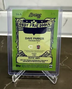 2021 Topps Spotlight 70 by Andy Friedman Dave Parker Autograph #16-A /5 (AU) - Image 2