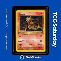 1999 POKEMON FOSSIL 1ST EDITION #39/62 MAGMAR - Image 1